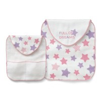 雙面純棉紗隔汗巾(Stars) D